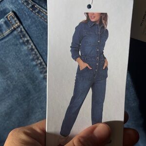 Celebrity Pink Women's Dark Blue Denim Overalls